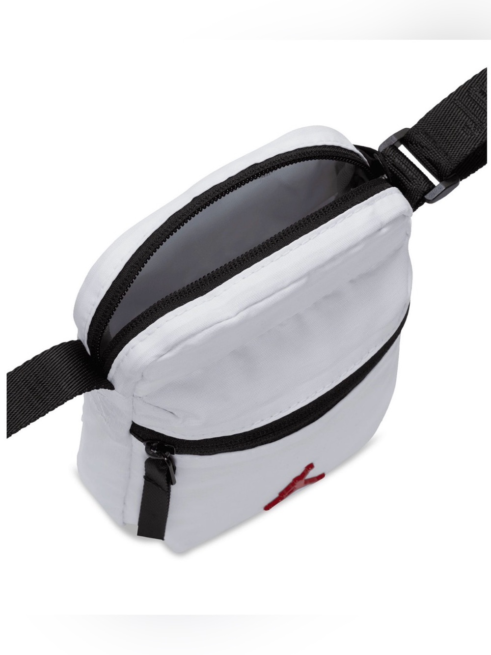 Jordan Men’s White Mini Crossbody Bag with Red Jumpman - Picture 4 of 4